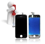 Naprawa, wymiana wyświetlacza LCD dotyku w telefonie iPhone 4 czarny