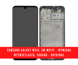 Samsung Galaxy M31s 2020 SM-M317 - wymiana uszkodzonego ekranu czarny
