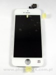 Naprawa, wymiana wyświetlacza LCD dotyku w telefonie iPhone 5 biały