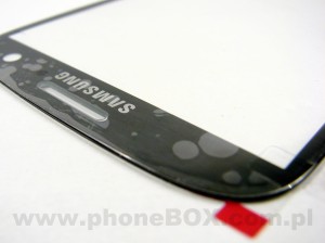 Szybka, szkło wyświetlacza do Samsung Galaxy S3 i9300 szary z wymianą