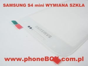 Szybka, szkło wyświetlacza do Samsung Galaxy S4 mini I9190 I9195 biała z wymianą