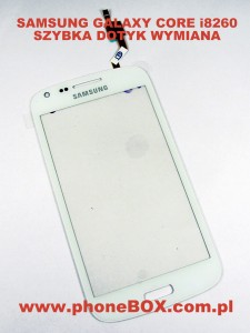 Naprawa, wymiana dotyk szybka Samsung Galaxy Core GT-I8260 biały