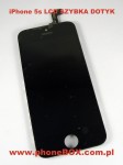 Naprawa, wymiana wyświetlacza LCD dotyku w telefonie iPhone 5s czarny