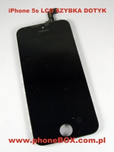 Naprawa, wymiana wyświetlacza LCD dotyku w telefonie iPhone 5s czarny