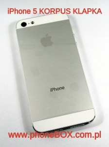 Naprawa, wymiana korpusu, obudowy tylnej, klapki w telefonie iPhone 5 biały