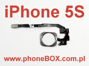 Naprawa, wymiana niedziałającego przycisku HOME w iPhone 5S biało-srebrny