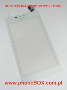 Naprawa, wymiana dotyk szybka Sony Xperia M2 D2303 D2305 D2306 BIAŁY