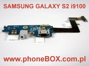 Taśma ze złączem micro USB mikrofonem SAMSUNG Galaxy S2 i9100 oryginał z naprawą