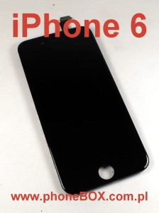 Naprawa, wymiana wyświetlacza LCD dotyku w telefonie iPhone 6 czarny
