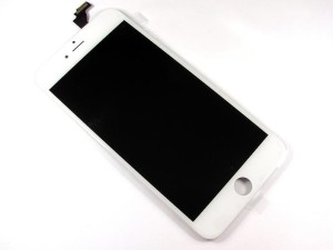 Naprawa, wymiana wyświetlacza LCD dotyku w telefonie iPhone 6 + plus biały