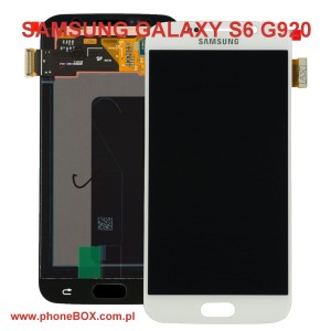 Wymiana naprawa Samsung G920 Galaxy S6 LCD dotyk szybka biała oryginał 
