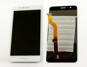 Wymiana naprawa HUAWEI HONOR 8 LCD DOTYK SZKŁO SZYBKA Z WYMIANĄ BIAŁY