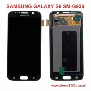 Wymiana naprawa Samsung G920 Galaxy S6 LCD dotyk szybka czarna oryginał 